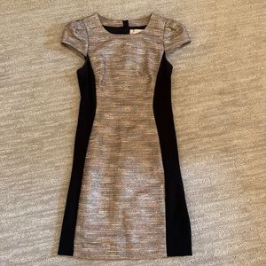 Size 4 Moulinette Soeurs Cocktail Dress Metallic Boucle Bodycon